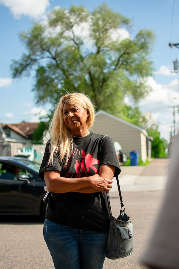 Angela Harrelson, the aunt of George Floyd.