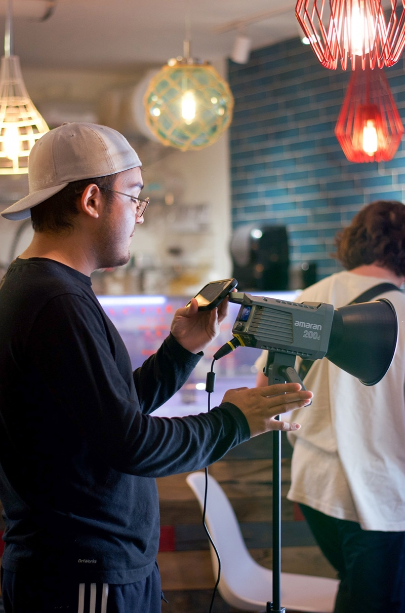 Greenlight Creative Productions behind the scenes photo.