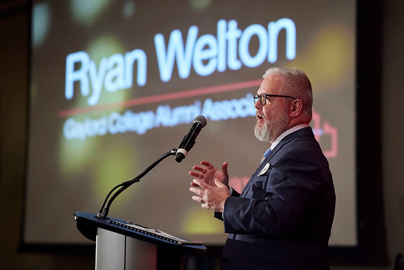 GCAA President Ryan Welton during 2023 Evening of Celebration.