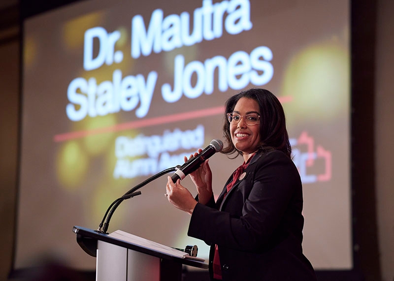 Dr. Mautra Staley Jones during 2023 Evening of Celebration.