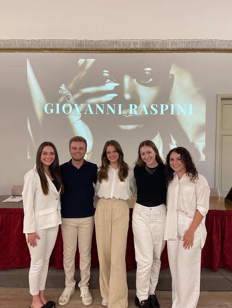 Gaylord students meet for professional development in Arezzo.