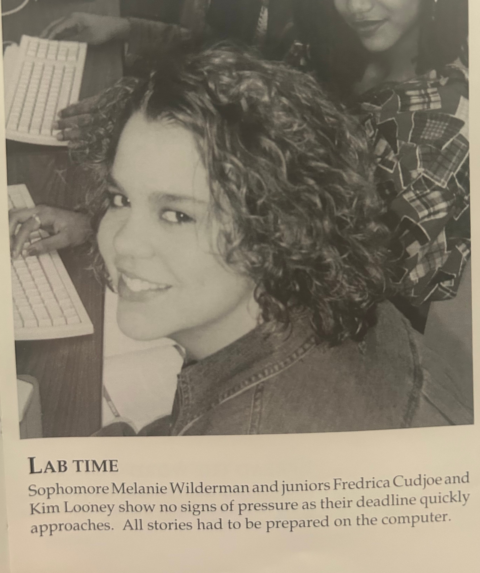 Melanie Wilderman in Old Newspaper