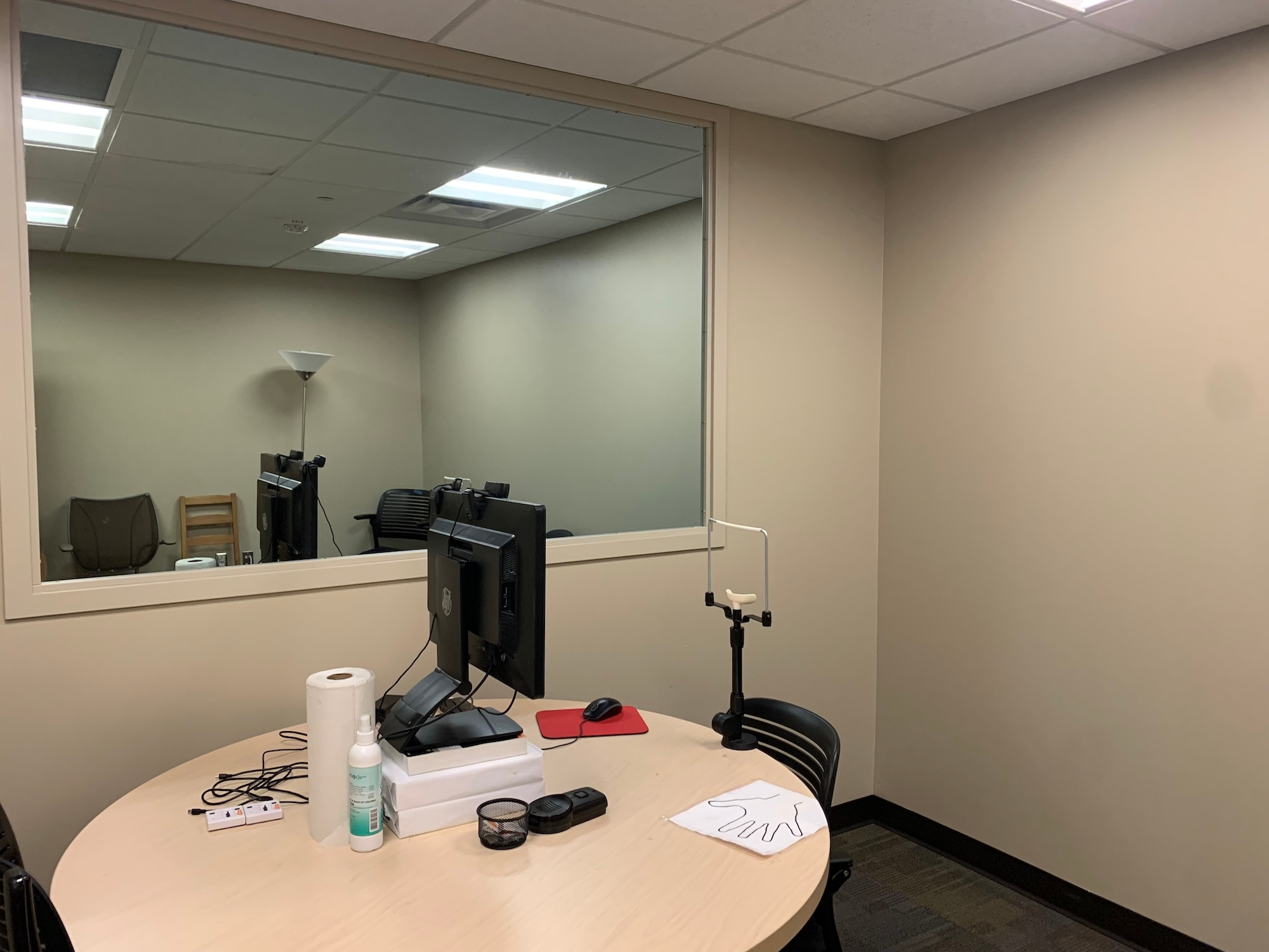 Participant room where data is collected.