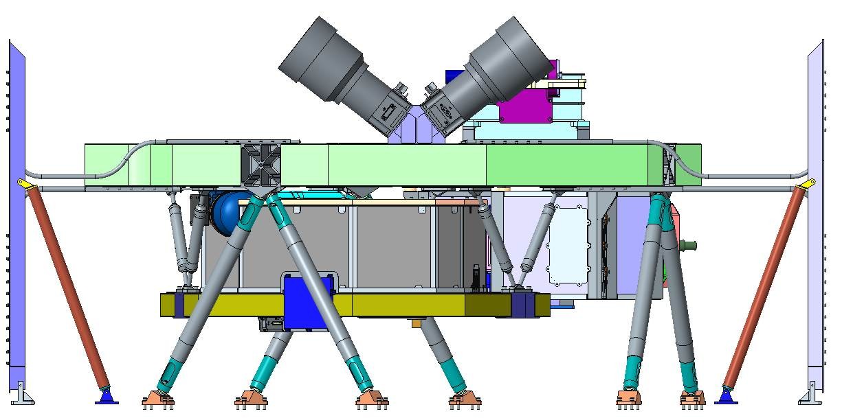 A digital rendering of the GeoCarb instrument.