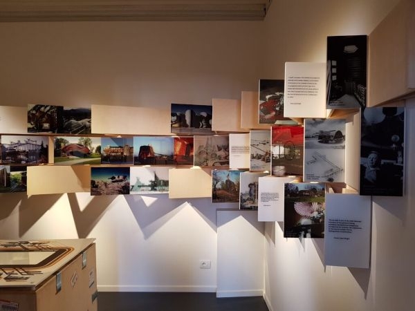 The American School exhibition on display at Palazzo Bembo in Venice, Italy. 