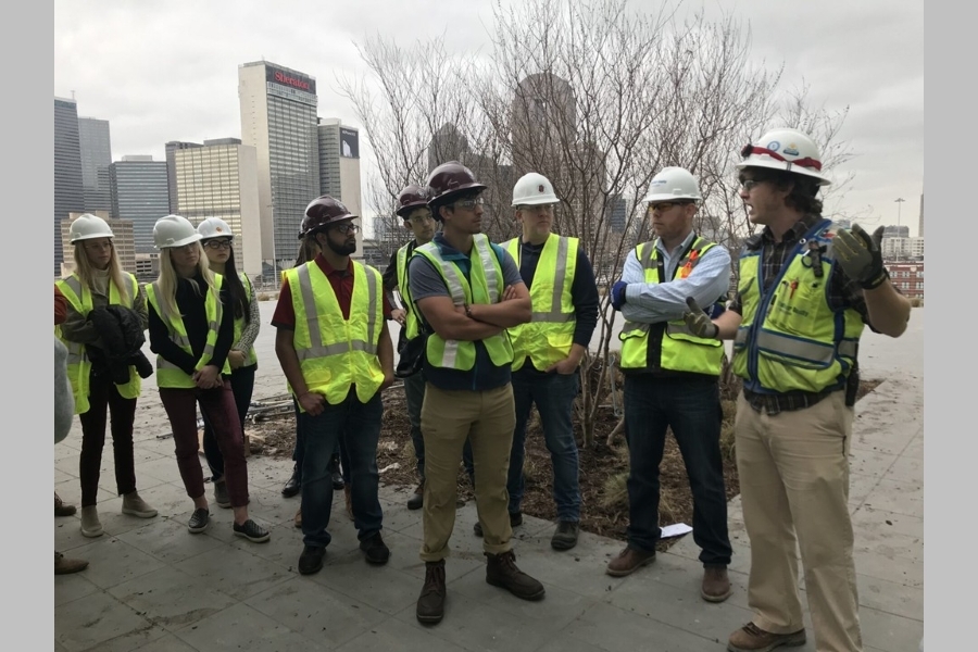 Students on a Balfour Beatty site.