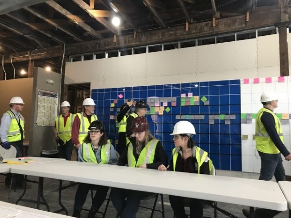 Students on a Balfour Beatty site.