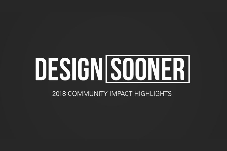 The Design Sooner logo with the text "2018 Community Impact Highlights".