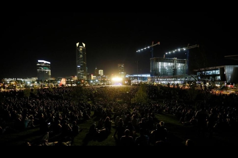 Scissortail Park concert.