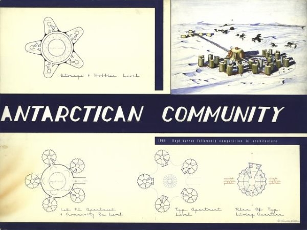 A sample of Donald Price's student work titled Antarctican Community. 
