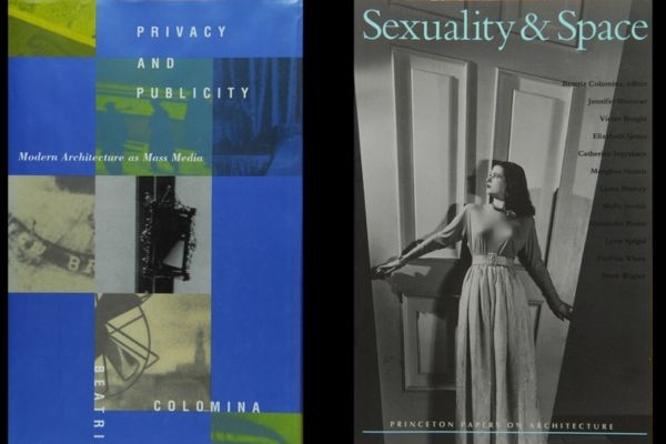 Book covers Privacy and Publicity and Sexuality Space with woman standing doorway