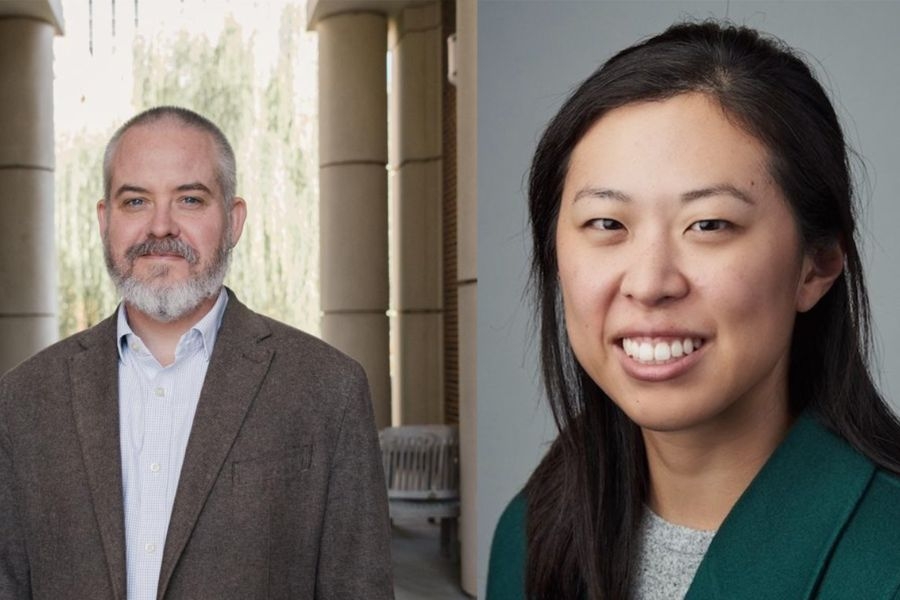 Dual headshots of John Harris and C. Aujean Lee