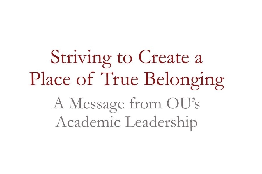 Striving to Create a Place of True Belonging: A Message from the Academic Leadership