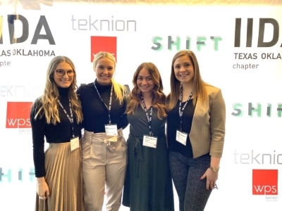 Liz Romero with classmates at I I D A Conference in Dallas. 