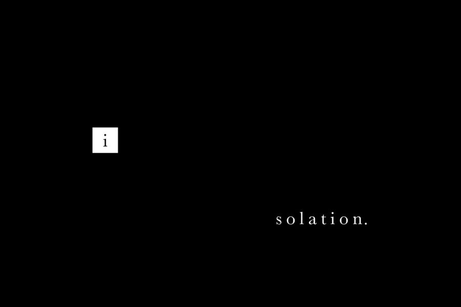 A stylized version of the word "isolation" with the i in a box in the upper left corner.