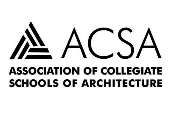 A C S A logo with Association of Collegiate Schools of Architecture text