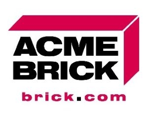 The Acme Brick logo and U R L brick dot com.