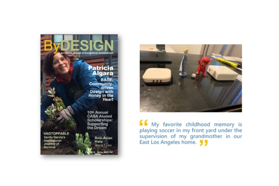 The ByDesign cover and an excerpt from the piece. 