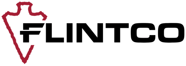 Logo for Flintco construction company.