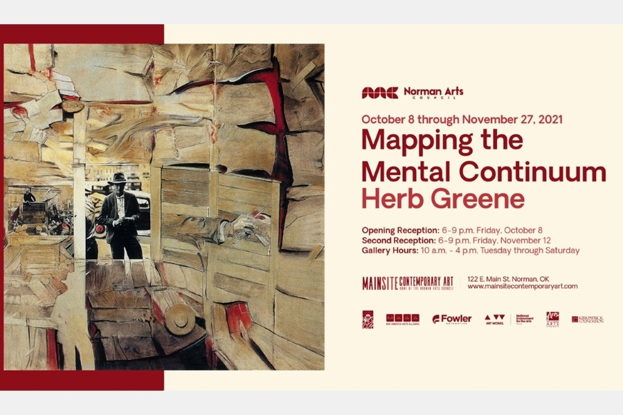 Flyer with details for the exhibition event. 