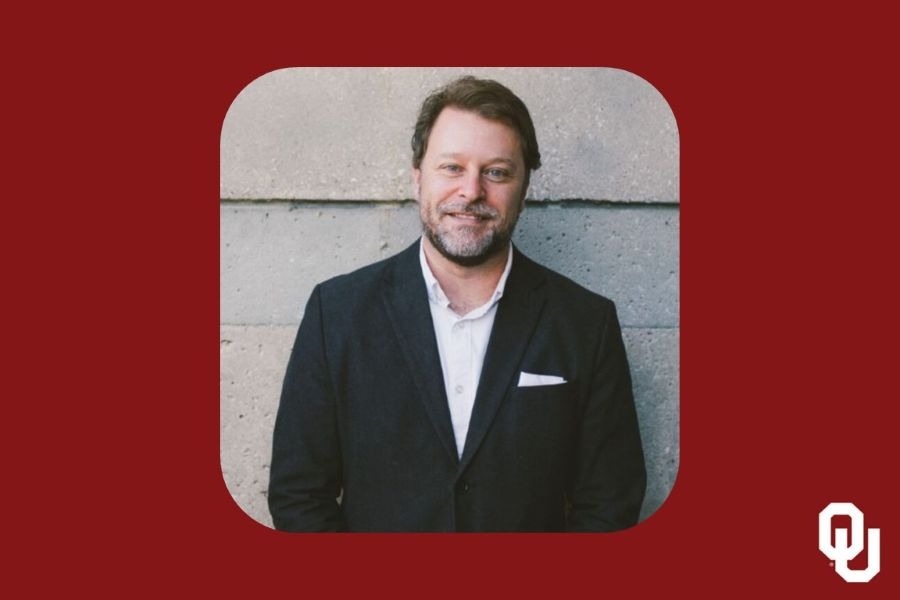 Brent Wall with the O U logo.