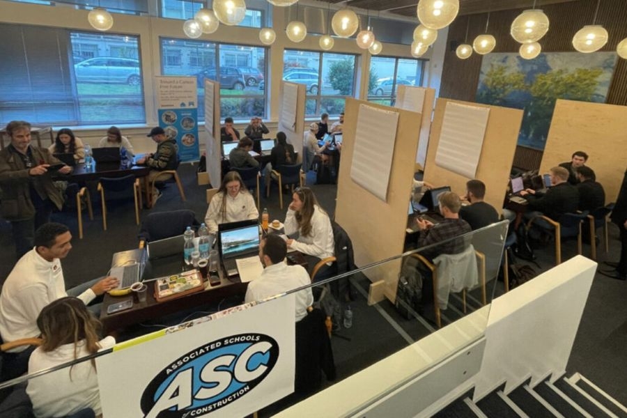 Student teams at the 2022 Region 8 A S C competition.