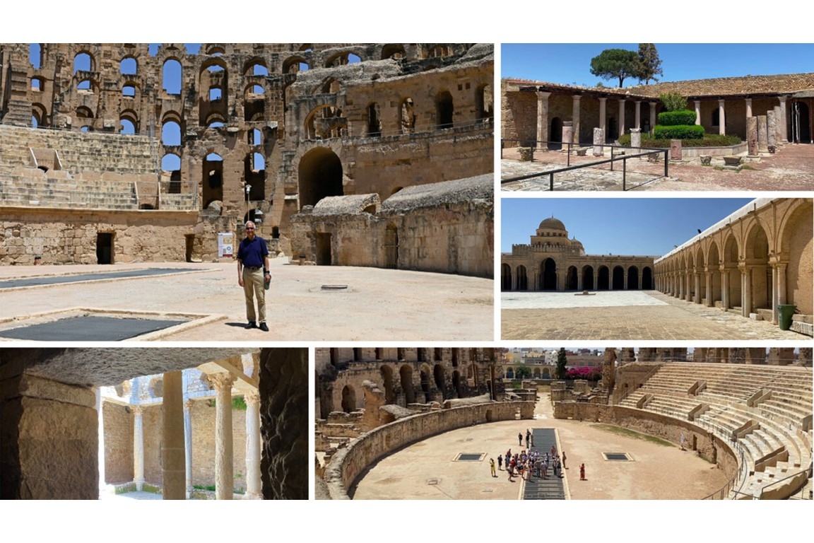 Khosrow Bozorgi with images taken of North African architecture.