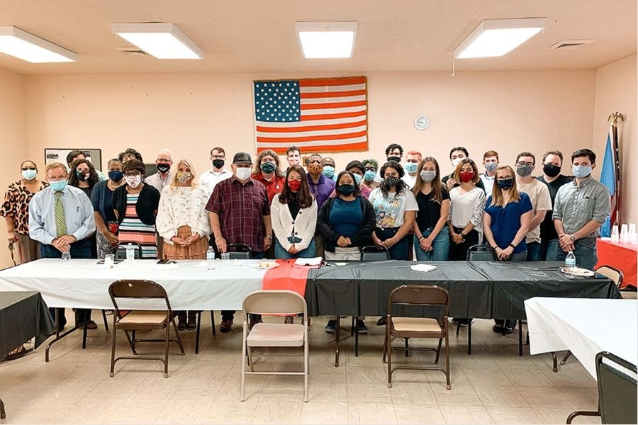 RCPL students and City of Spencer representatives.