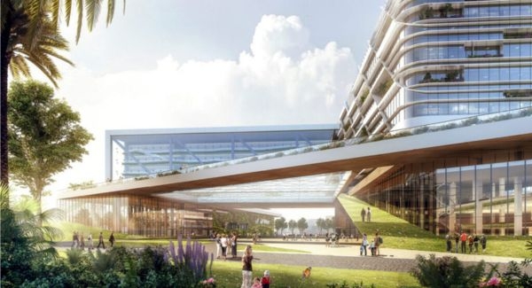 Architectural rendering of St. Luke’s Medical Center in Quezon City, Philippines.