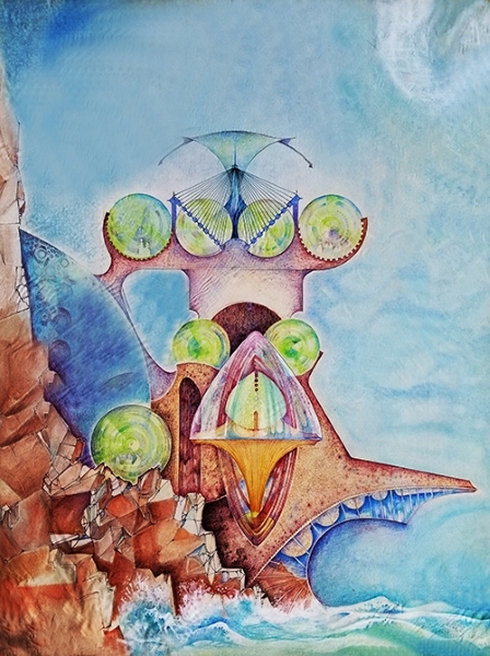 Ernest Burden’s artwork titled ‘Study in Proportion–Transparency, Translucency and Opacity’