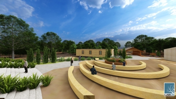 A visualization of a conceptual design of the Sweeney Switch area. 