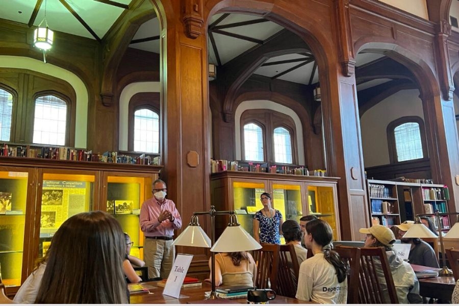 OU Western History Collections in Monnet Hall where Jackie Reese and her staff introduce students to Sanborn Fire Insurance Maps, historic photographs, and manuscripts.