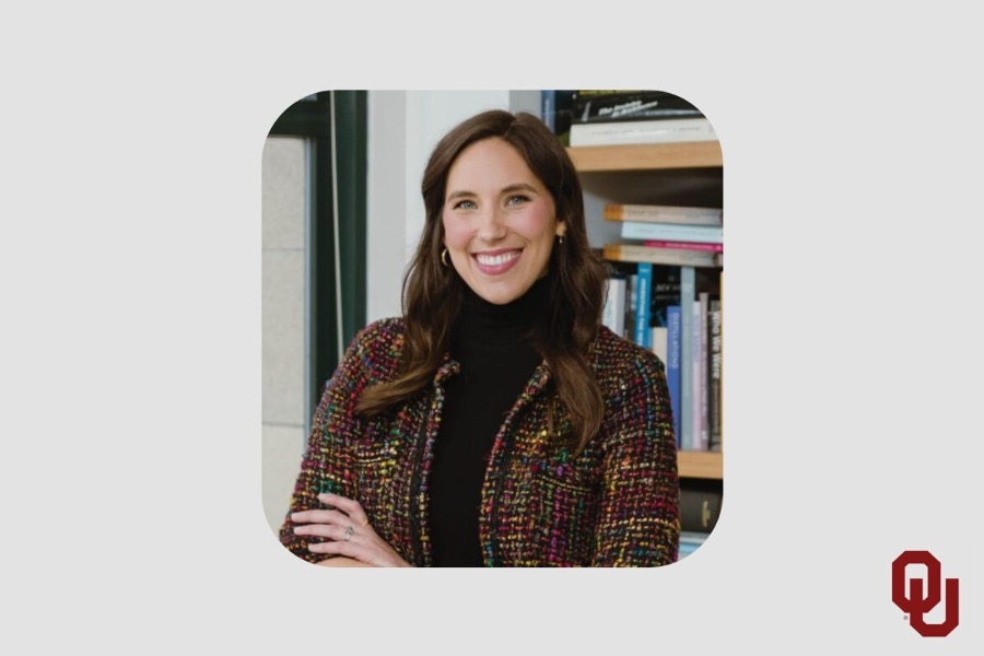 Breah Page with the O U logo.