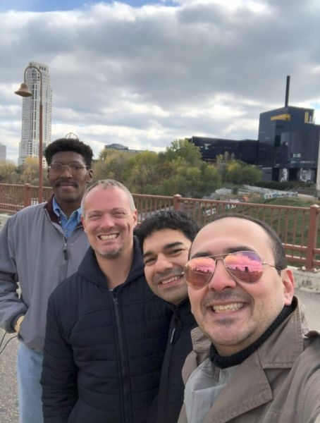 Landscape Architecture students taking a selfie Minneapolis.