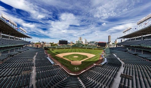 The interior of Wrigley Field.