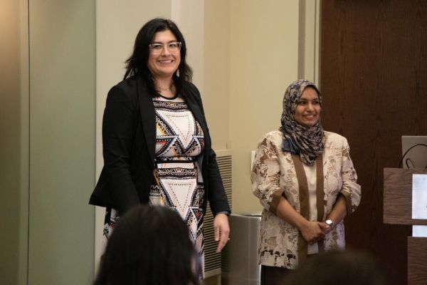 Giselle Walker and Salma Akter.