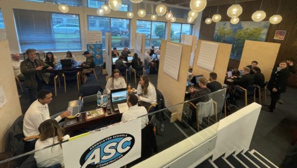 Student teams at the 2022 Region 8 A S C competition.