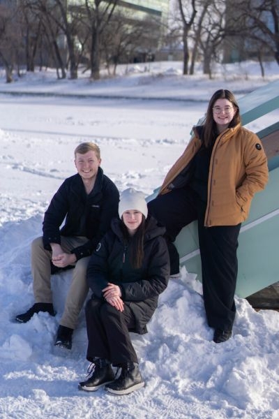 Unearthed Practice design team Christopher Loofs, Kaci Marshall, and Jordan Loofs.