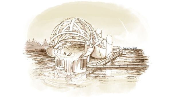 A sketch by Elisa Wilson.