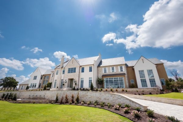 Exterior of house in Westlake, Texas designed by Ali Ames.