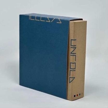 Telesis: Unfold in a custom box.