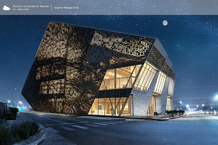 Rendering of the Norman Theater. 
