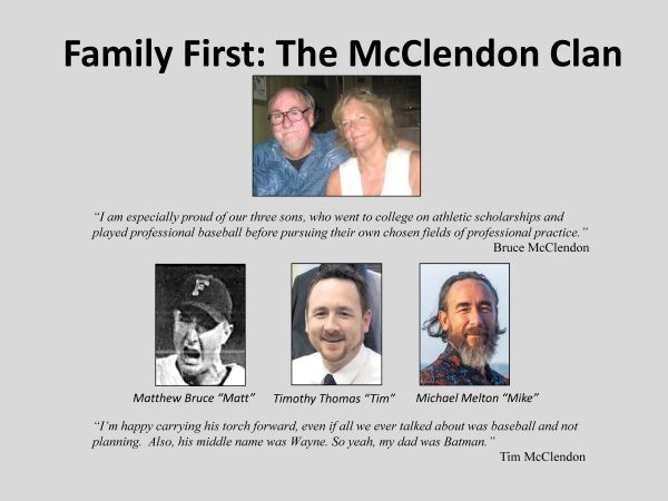 Bruce Wayne McClendon family multi photos. 