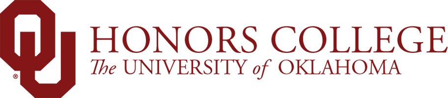 Interlocking OU, Honors College, The University of Oklahoma website wordmark.