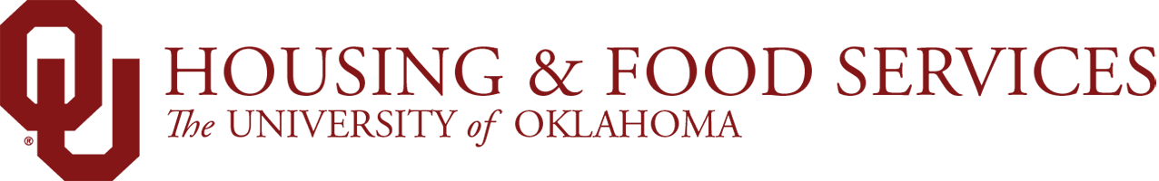 Interlocking OU, Housing & Food Services, The University of Oklahoma website wordmark.