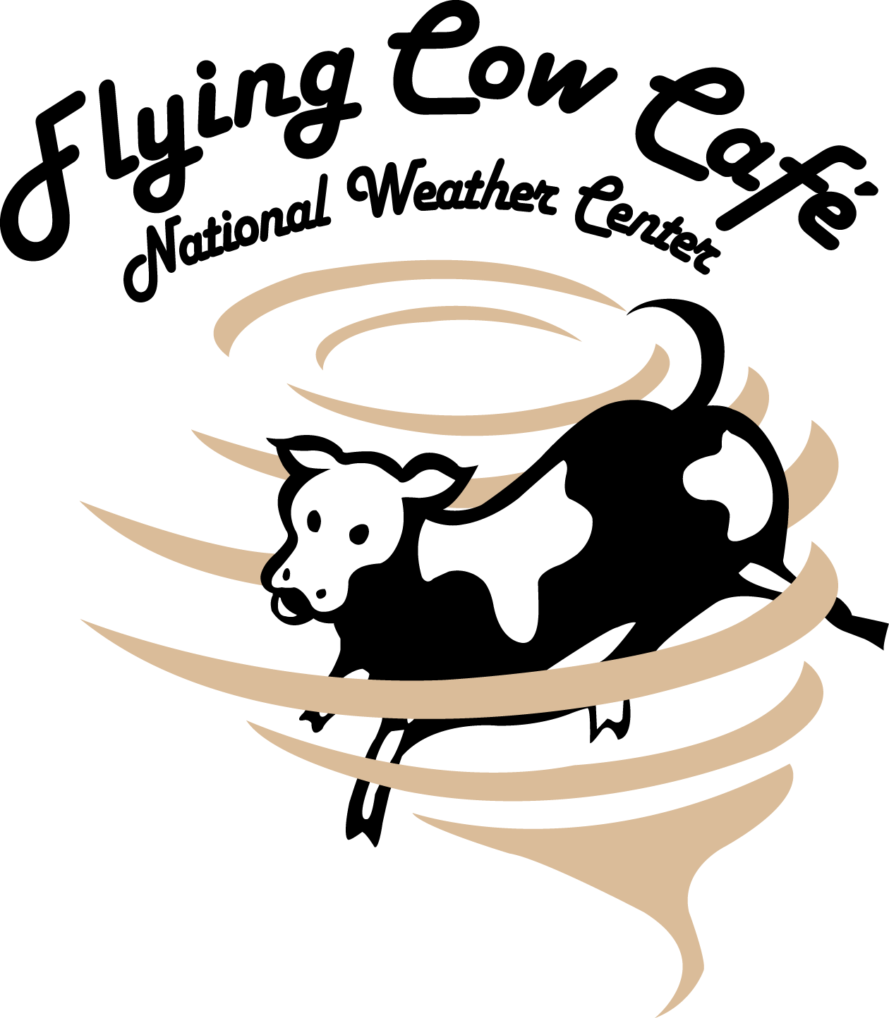 Flying Cow Café, National Weather Center logo
