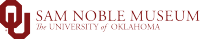 Sam Noble Museum, The University of Oklahoma website wordmark logo for Sam Noble Museum at The University of Oklahoma