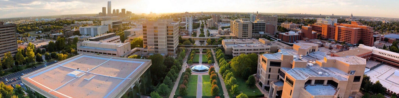 An Aerial shot of the University of Oklahoma Health Sciences Center