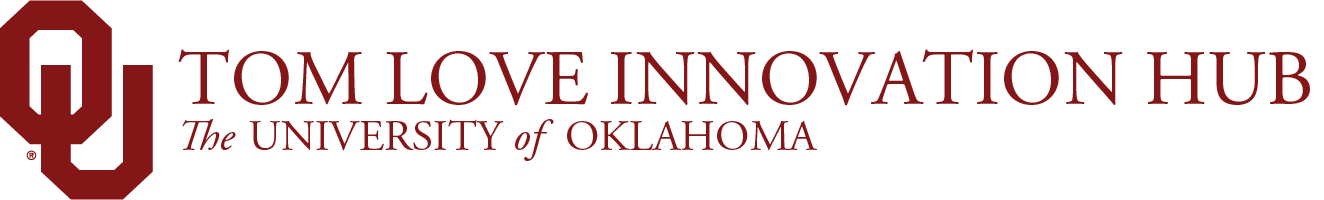 Interlocking O U, Tom Love Innovation Hub, The University of Oklahoma website wordmark.