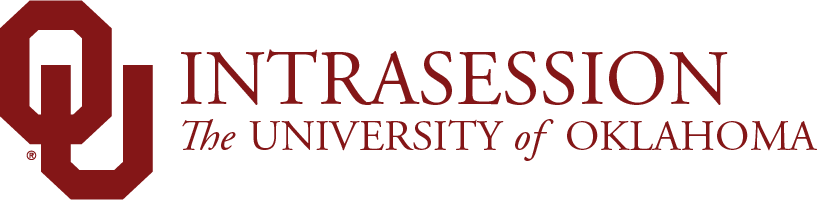 Interlocking O U, Intrasession, The University of Oklahoma website wordmark.